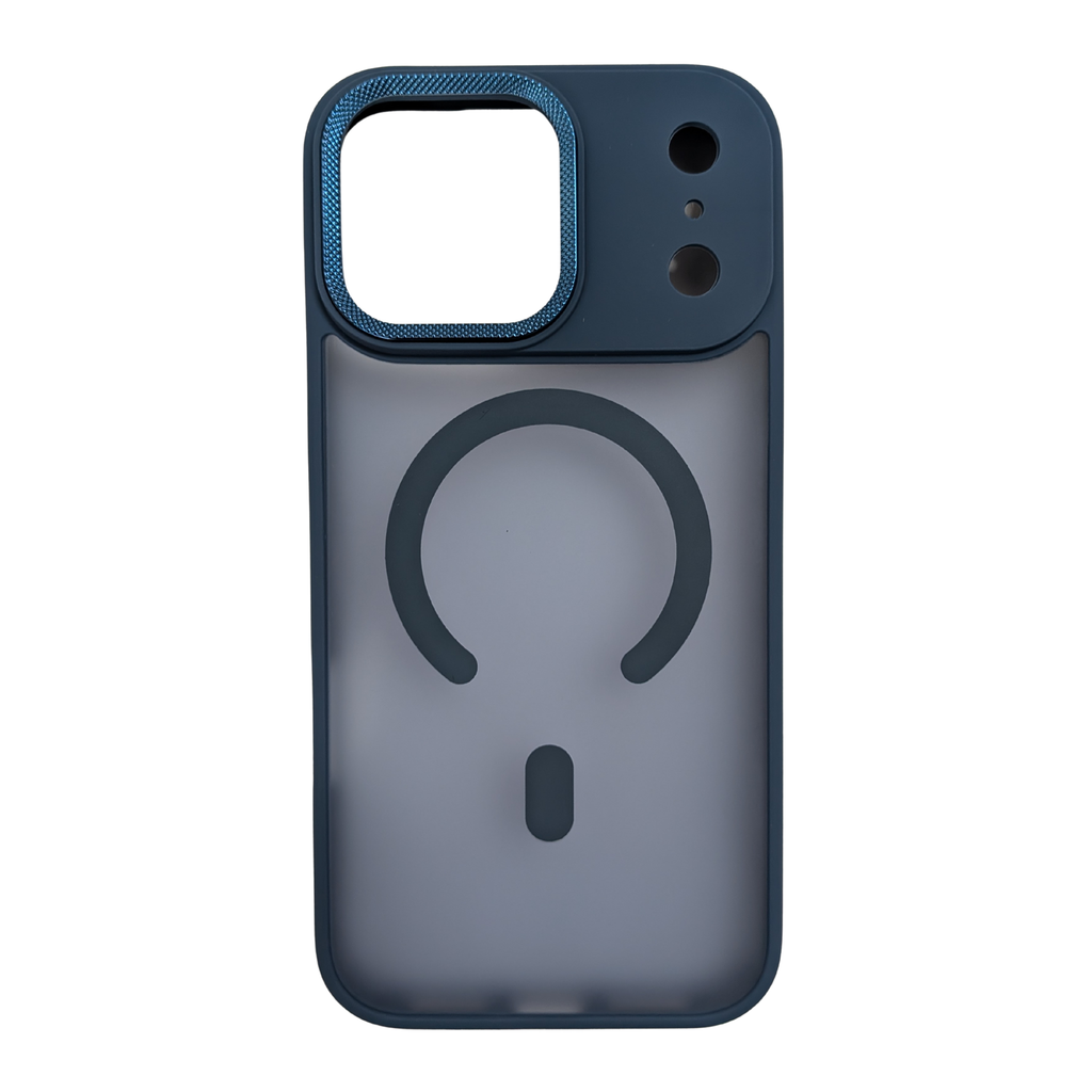 Matte Translucent MagSafe Case Navy Blue