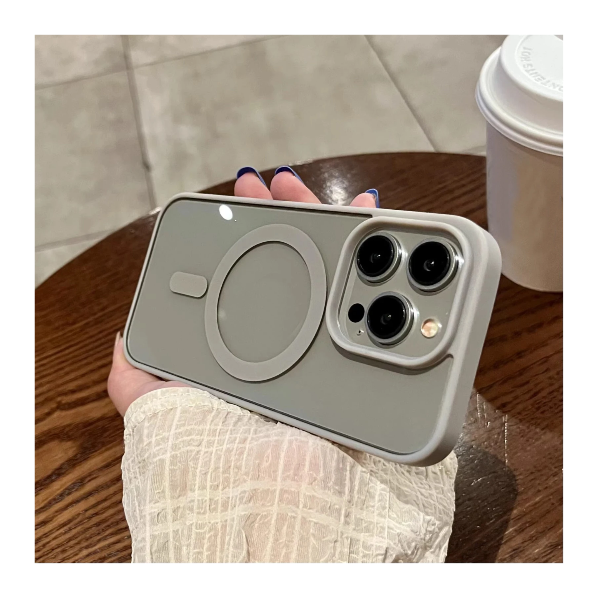 Magcore Clear iPhone Case Natural Titanium