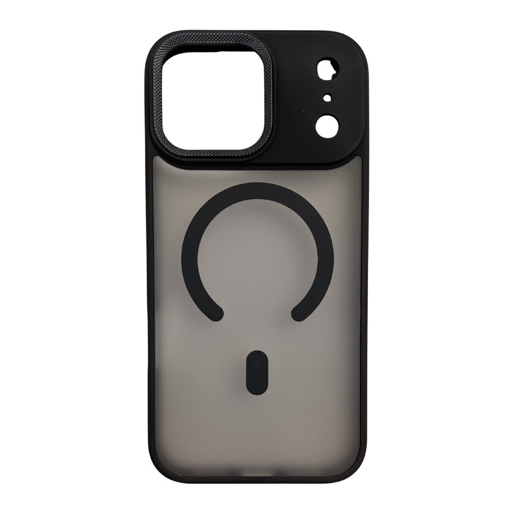 Matte Translucent MagSafe Case Black