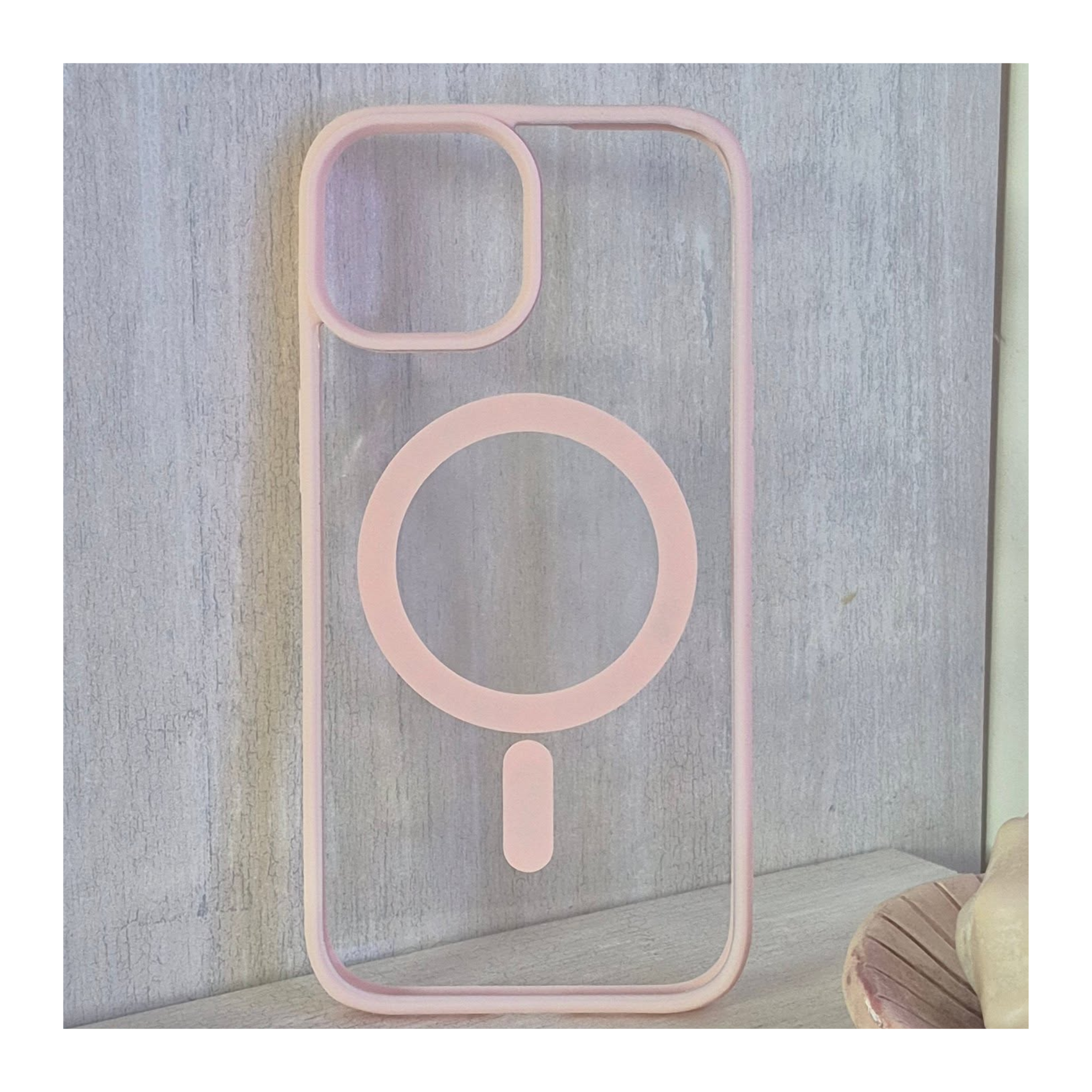 Magcore Clear iPhone Case Pink