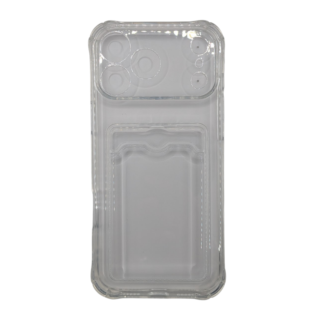 ClearPocket Phone Cover with Card Slot – Crystal