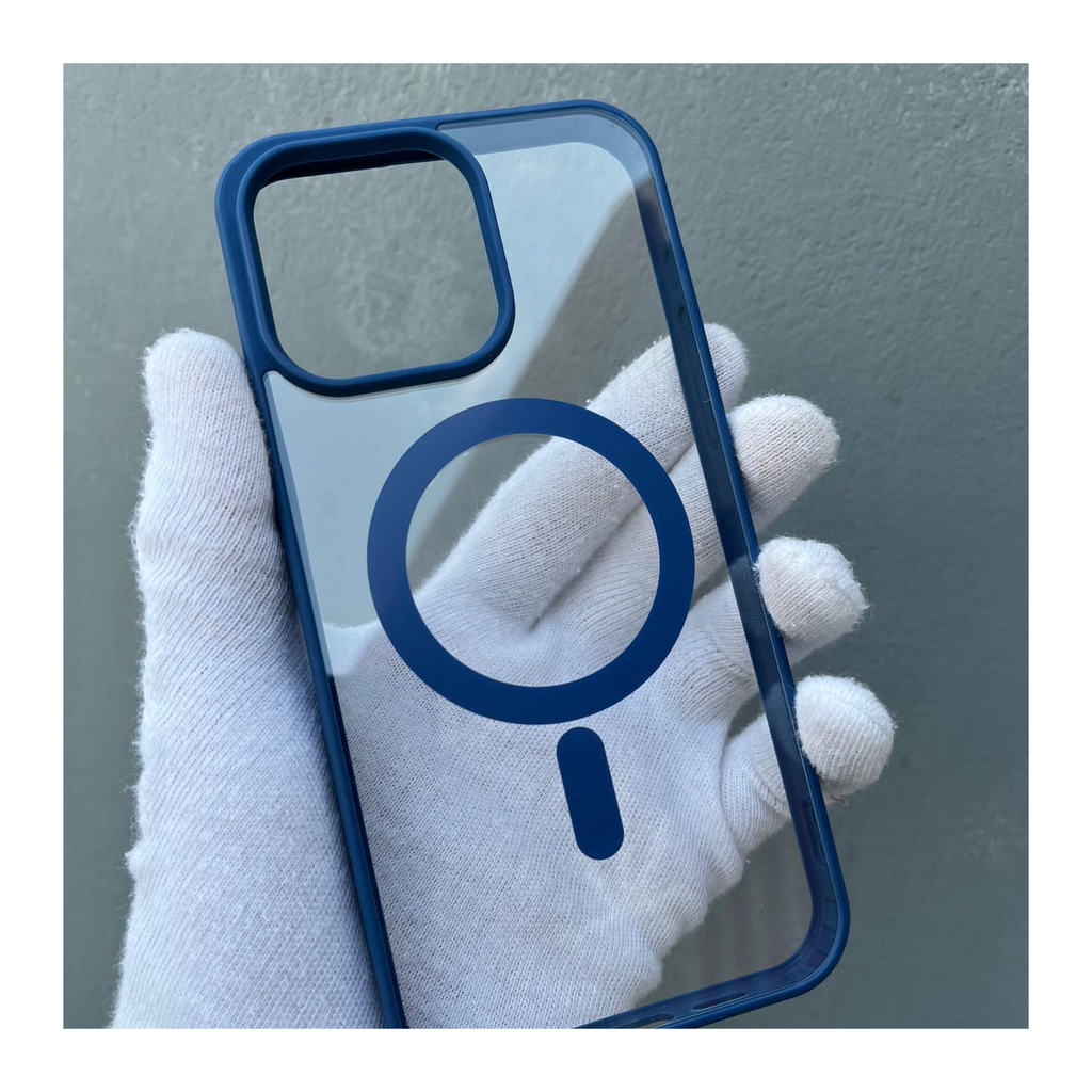 Magcore Clear iPhone Case Navy Blue