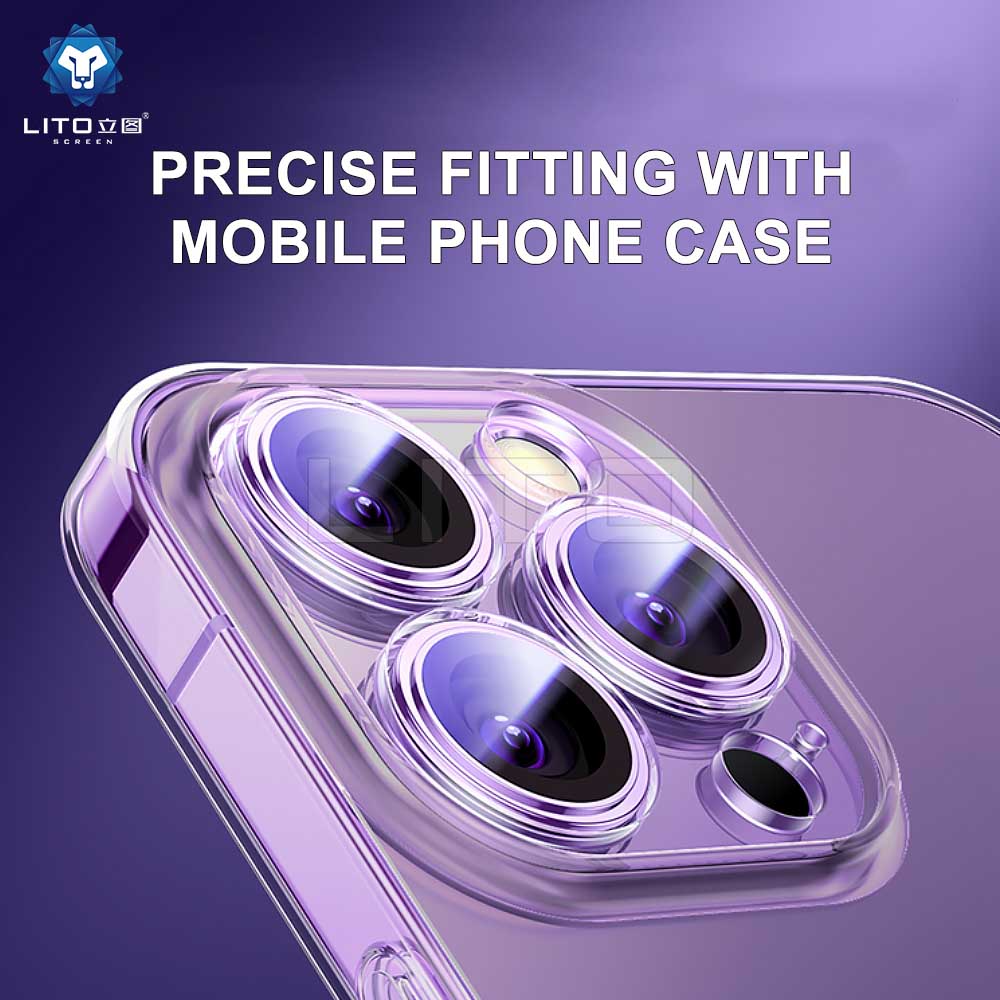 Lito S+ Camera Lens Protector Black Titanium 15 Pro / 15 Pro Max