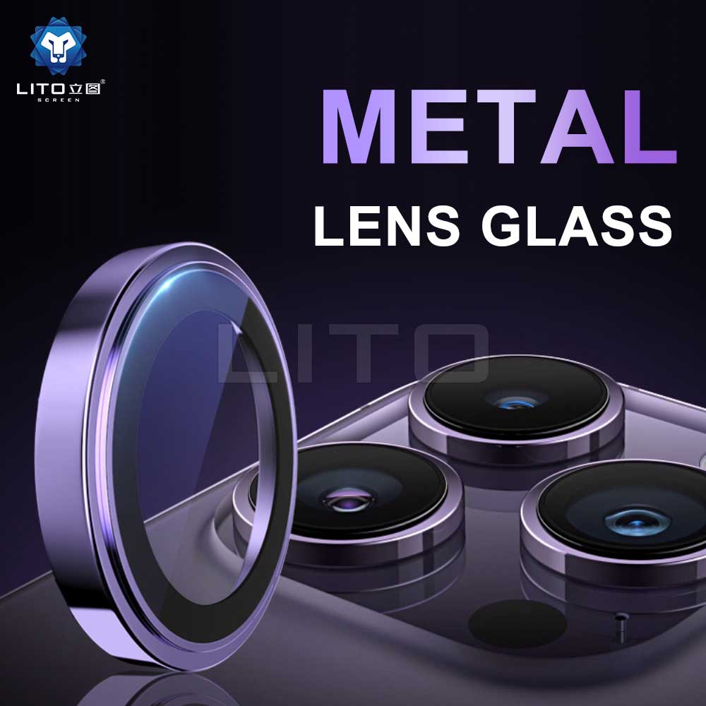 Lito S+ Camera Lens Protector Blue Titanium 15 Pro / 15 Pro Max