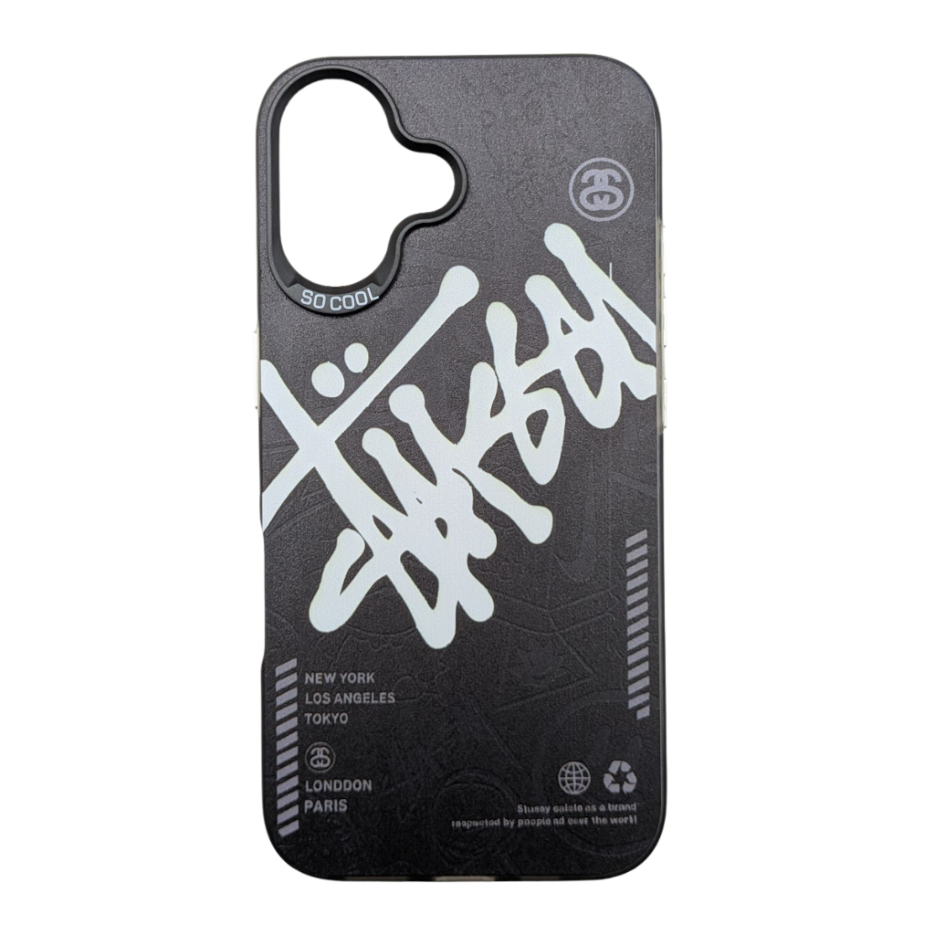 UV Print Cover - Stussy White Black