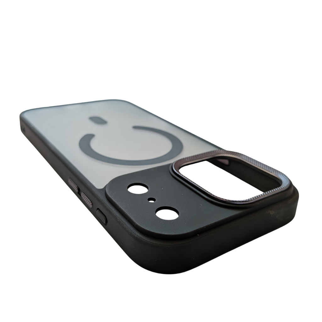 Matte Translucent MagSafe Case Black
