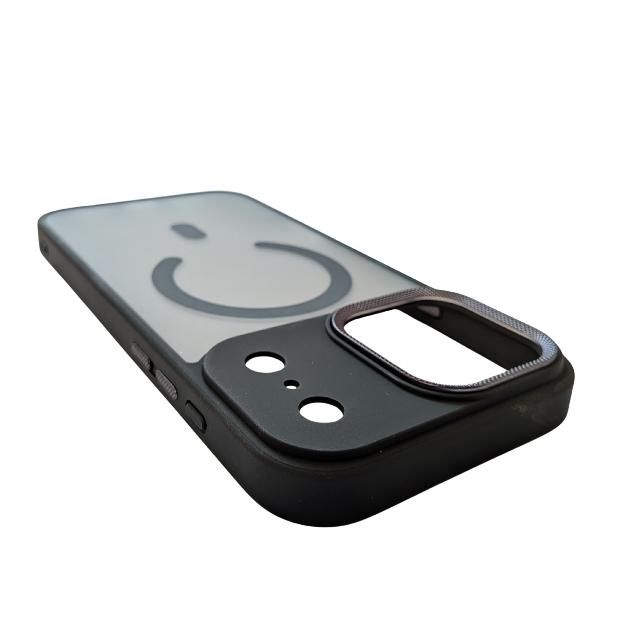Matte Translucent MagSafe Case Black