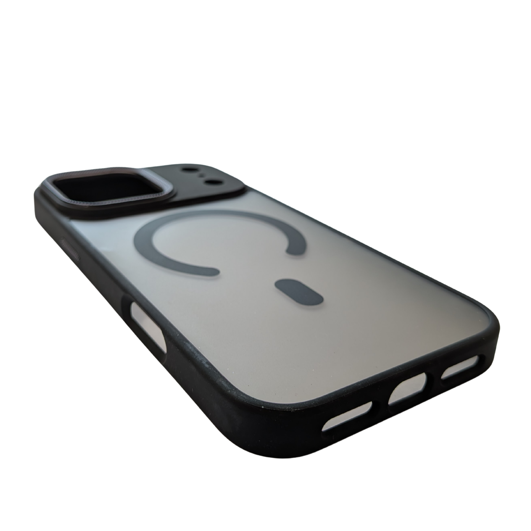 Matte Translucent MagSafe Case Black