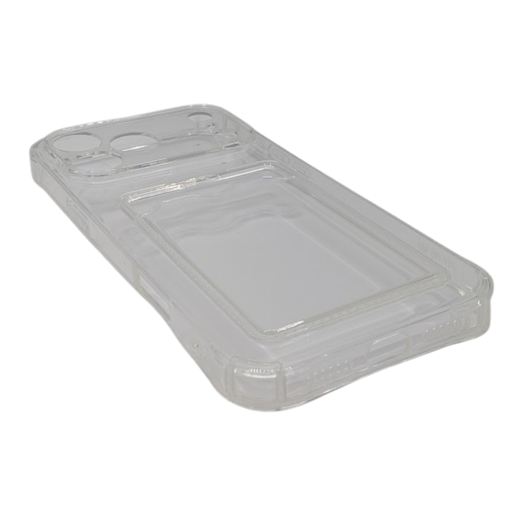 ClearPocket Phone Cover with Card Slot – Crystal
