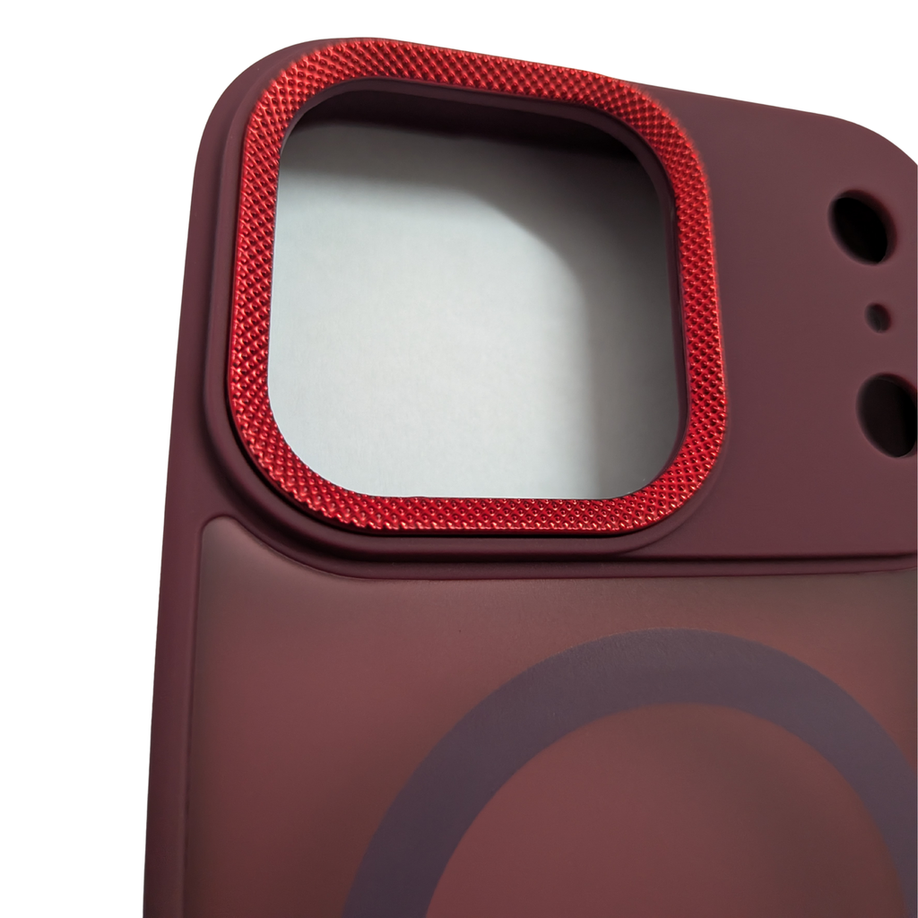 Matte Translucent MagSafe Case Wine Red
