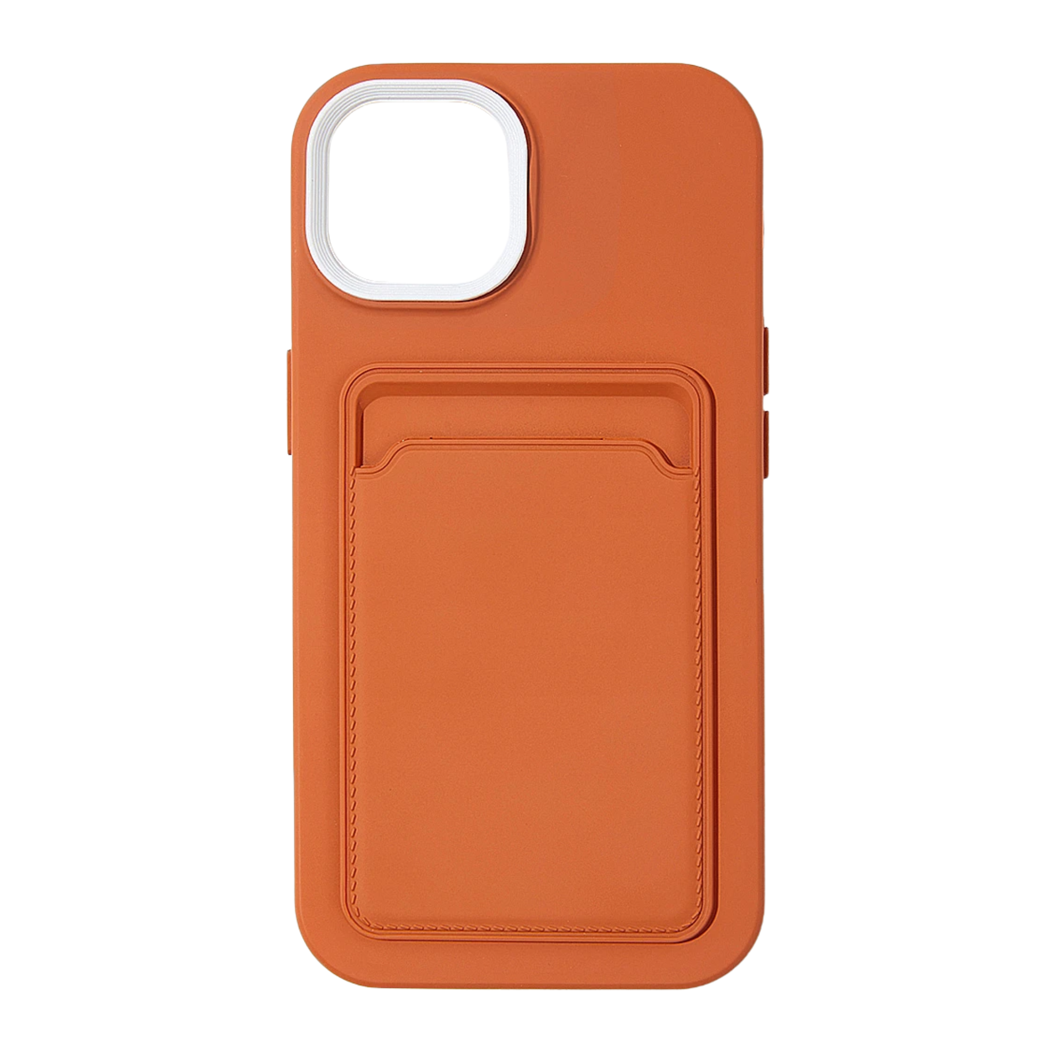 FusionGuard Dual-Tone Shockproof Wallet Cover with Reinforced Frame Orange