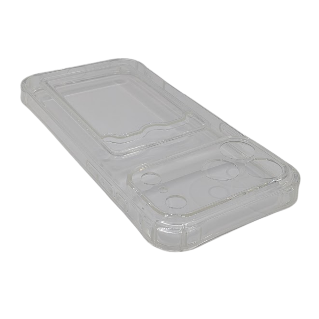 ClearPocket Phone Cover with Card Slot – Crystal