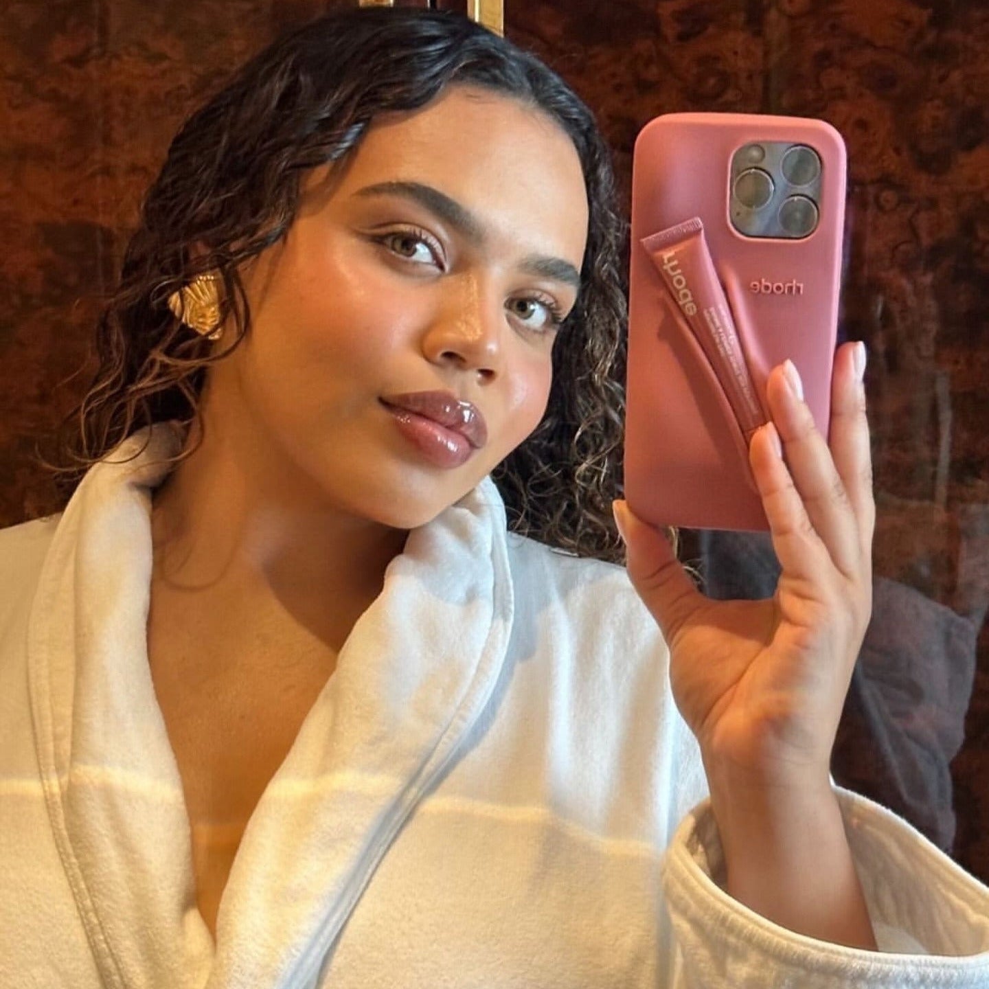 Silicone Lip Case for iPhone - Salty Tan