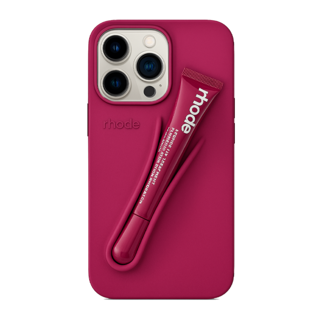 Silicone Lip Case for iPhone - Raspberry Jelly