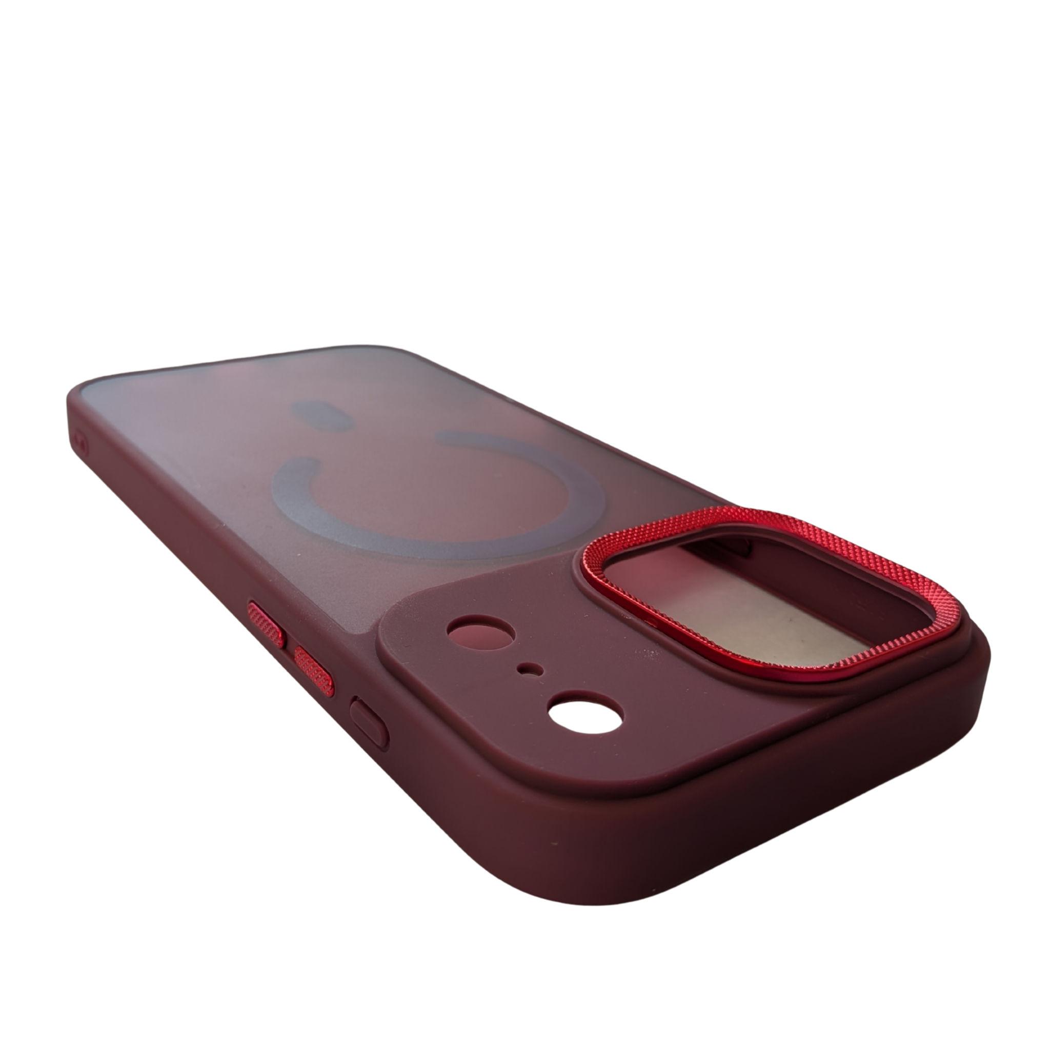 Matte Translucent MagSafe Case Wine Red