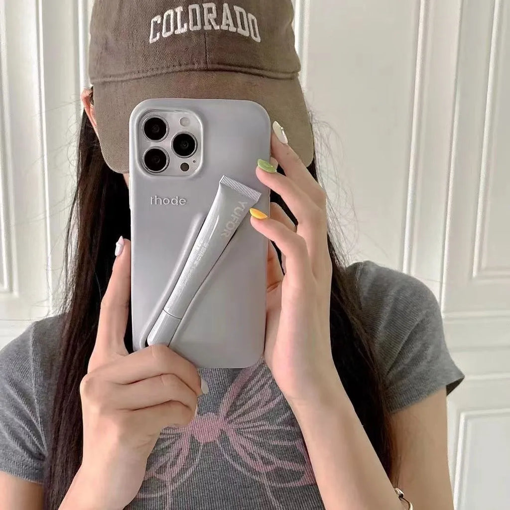 Silicone Lip Case for iPhone - Grey