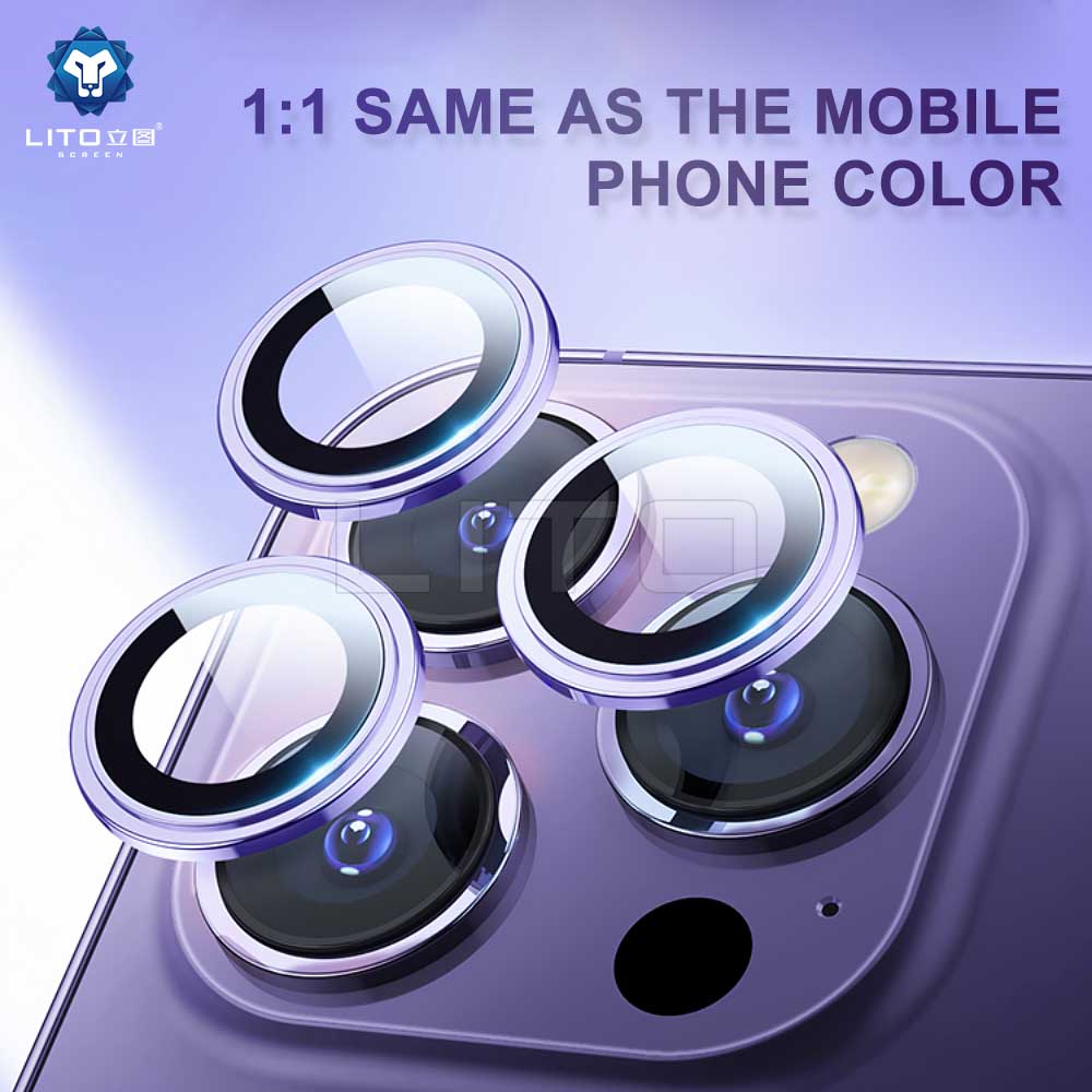 Lito S+ Camera Lens Protector Black Titanium 15 Pro / 15 Pro Max