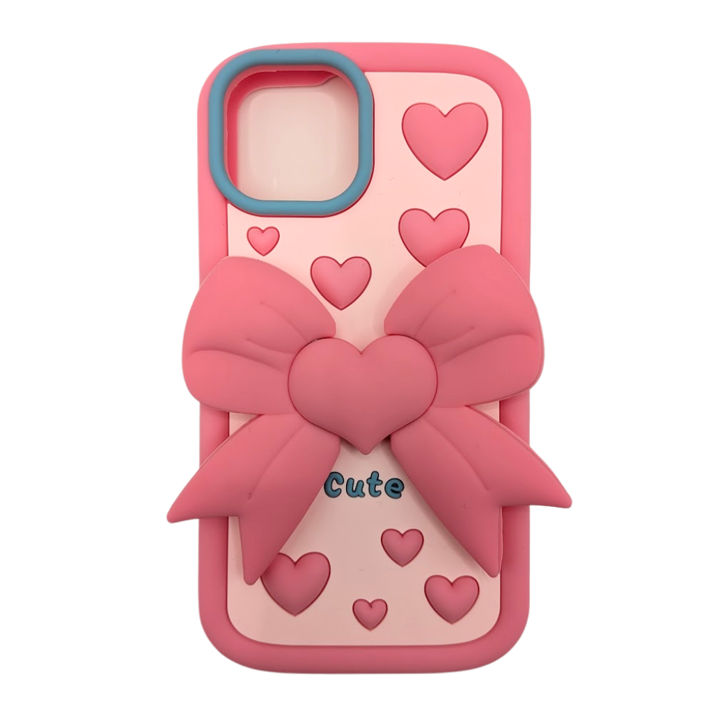 PopPals 3D Case - Bow Hearts