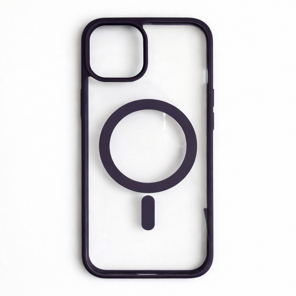 Magcore Clear iPhone Case Deep Purple
