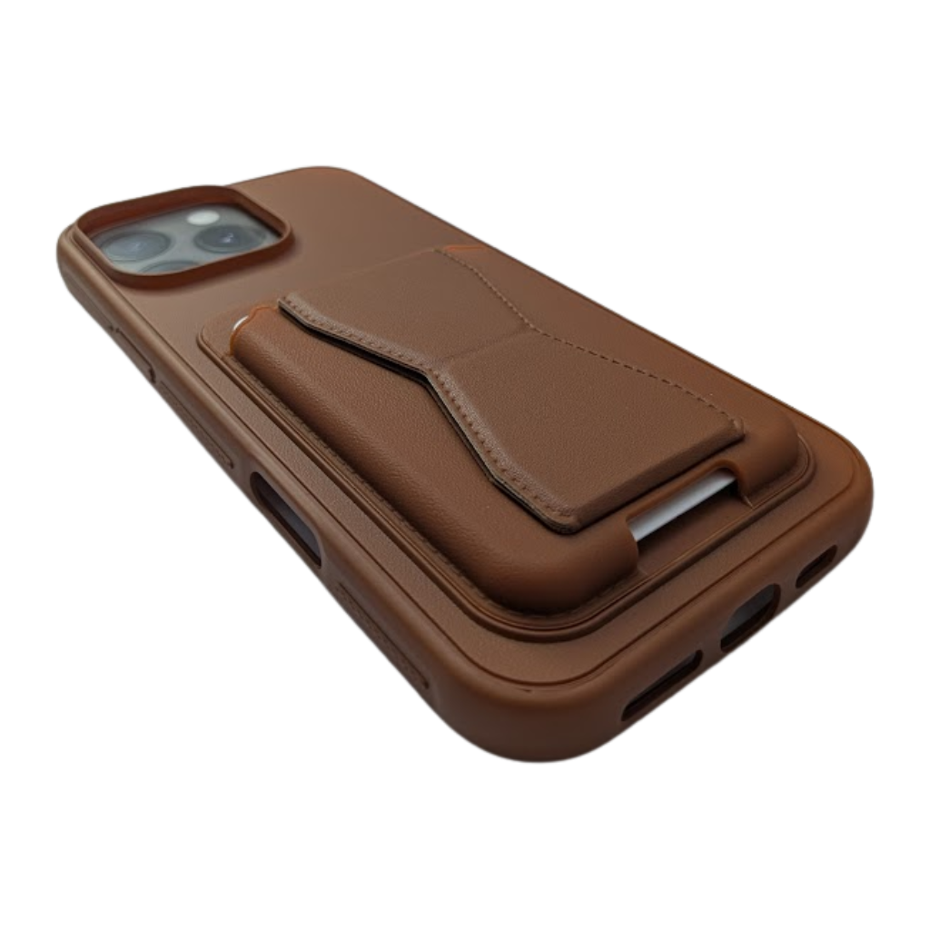 Elite Wallet iPhone Cover Saddle Brown