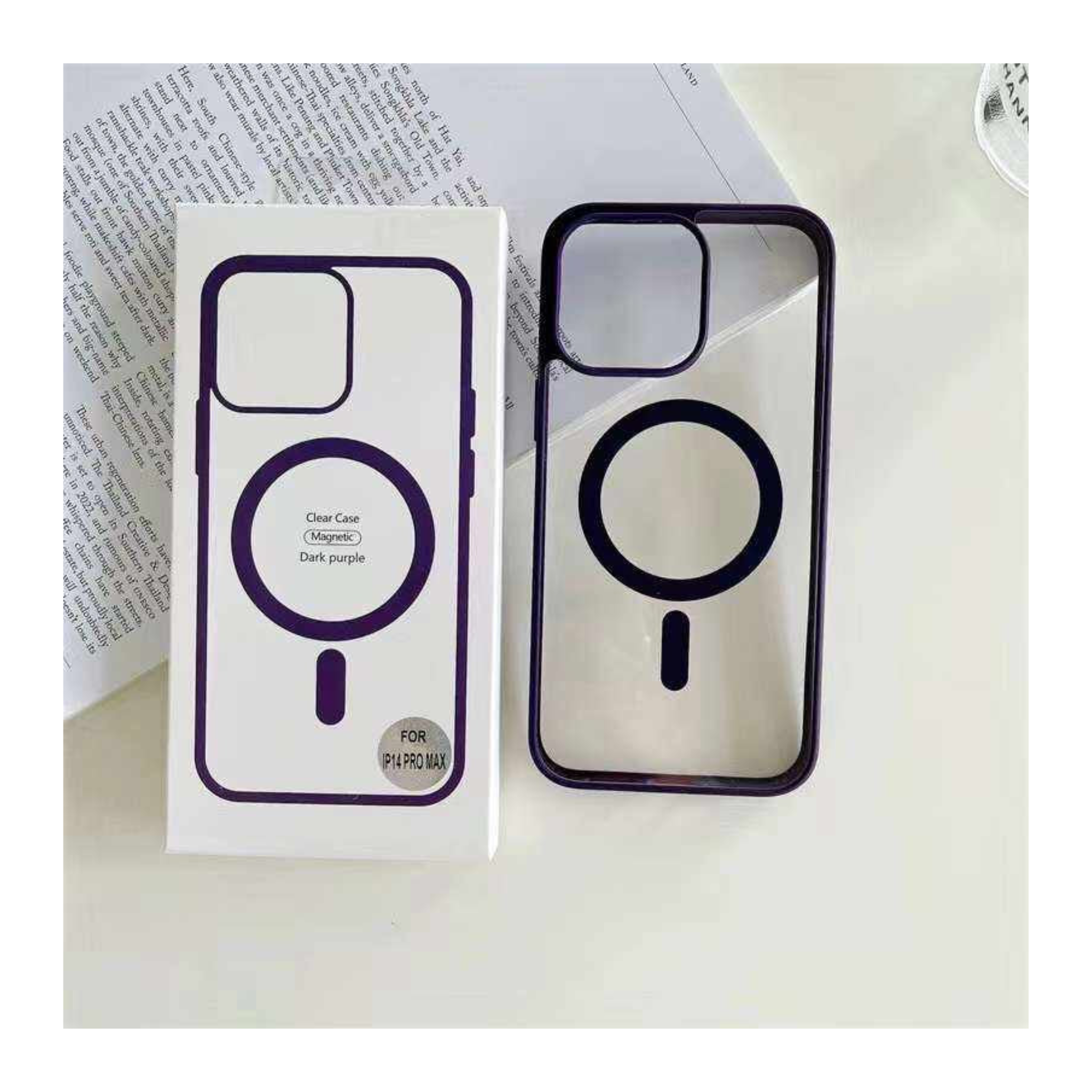 Magcore Clear iPhone Case Deep Purple