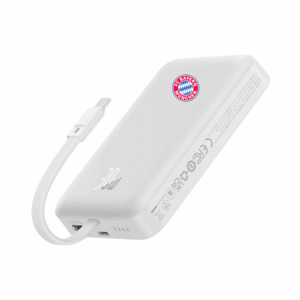 10000 mAh Baseus Magnetic 2 in 1 Power Bank with Built-in Type C Cable