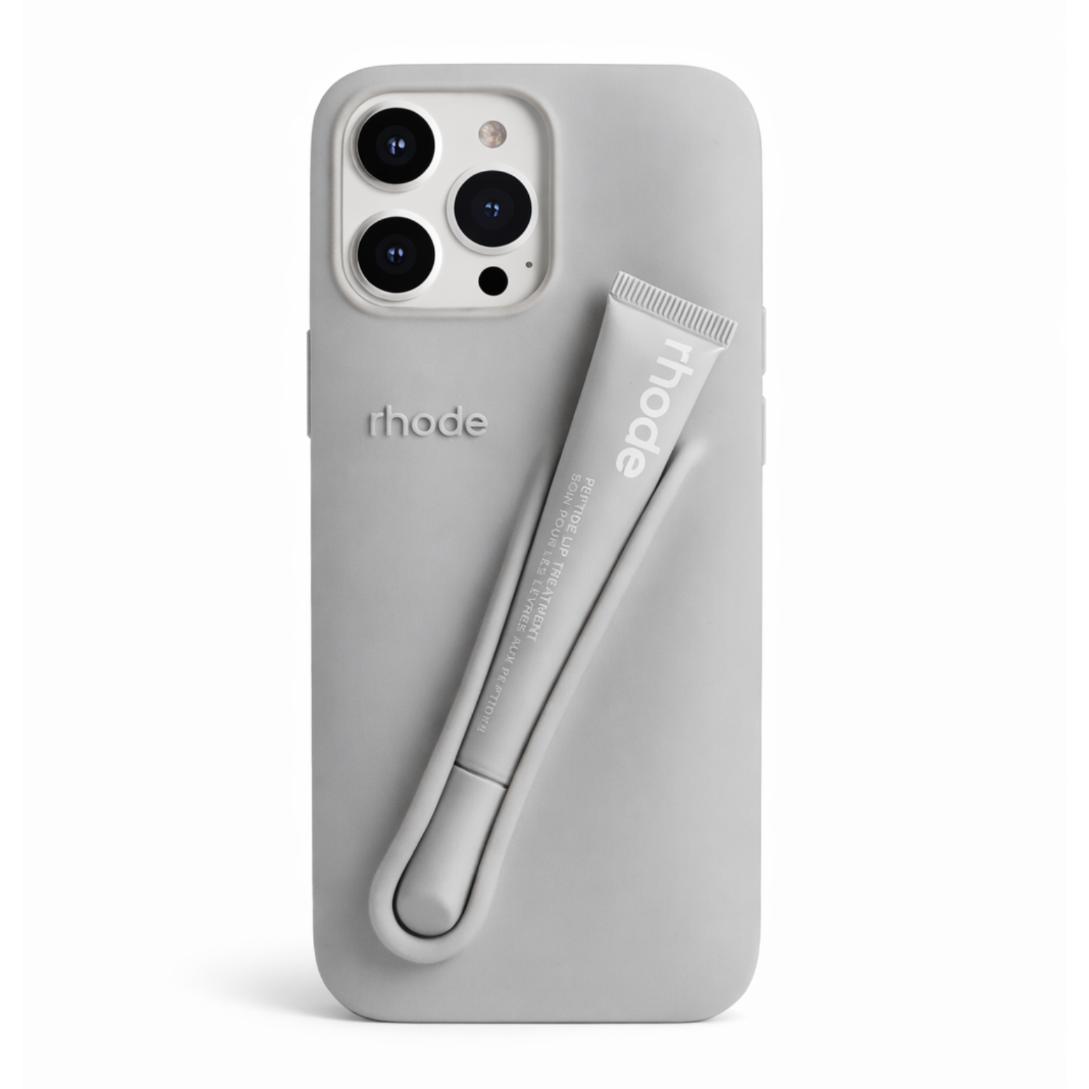 Silicone Lip Case for iPhone - Grey