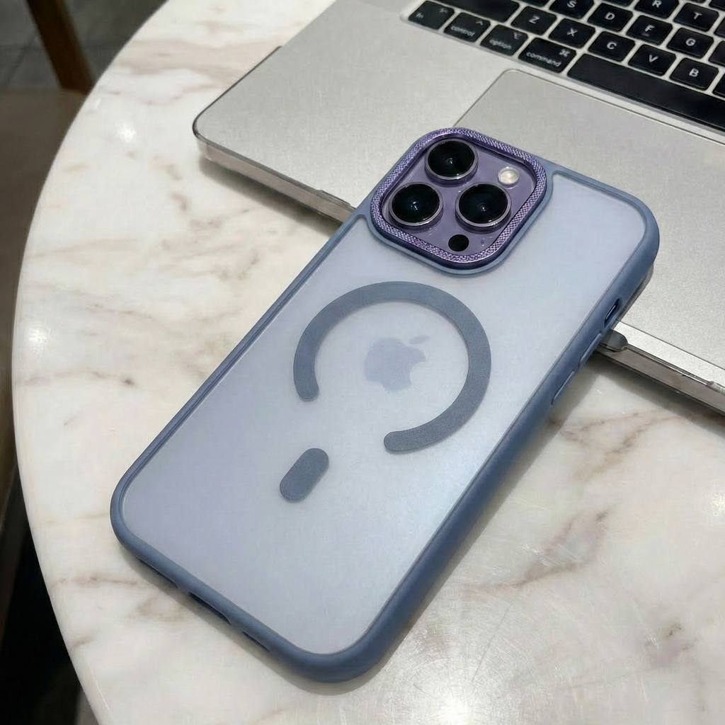 Matte Translucent MagSafe Case Sierra Blue