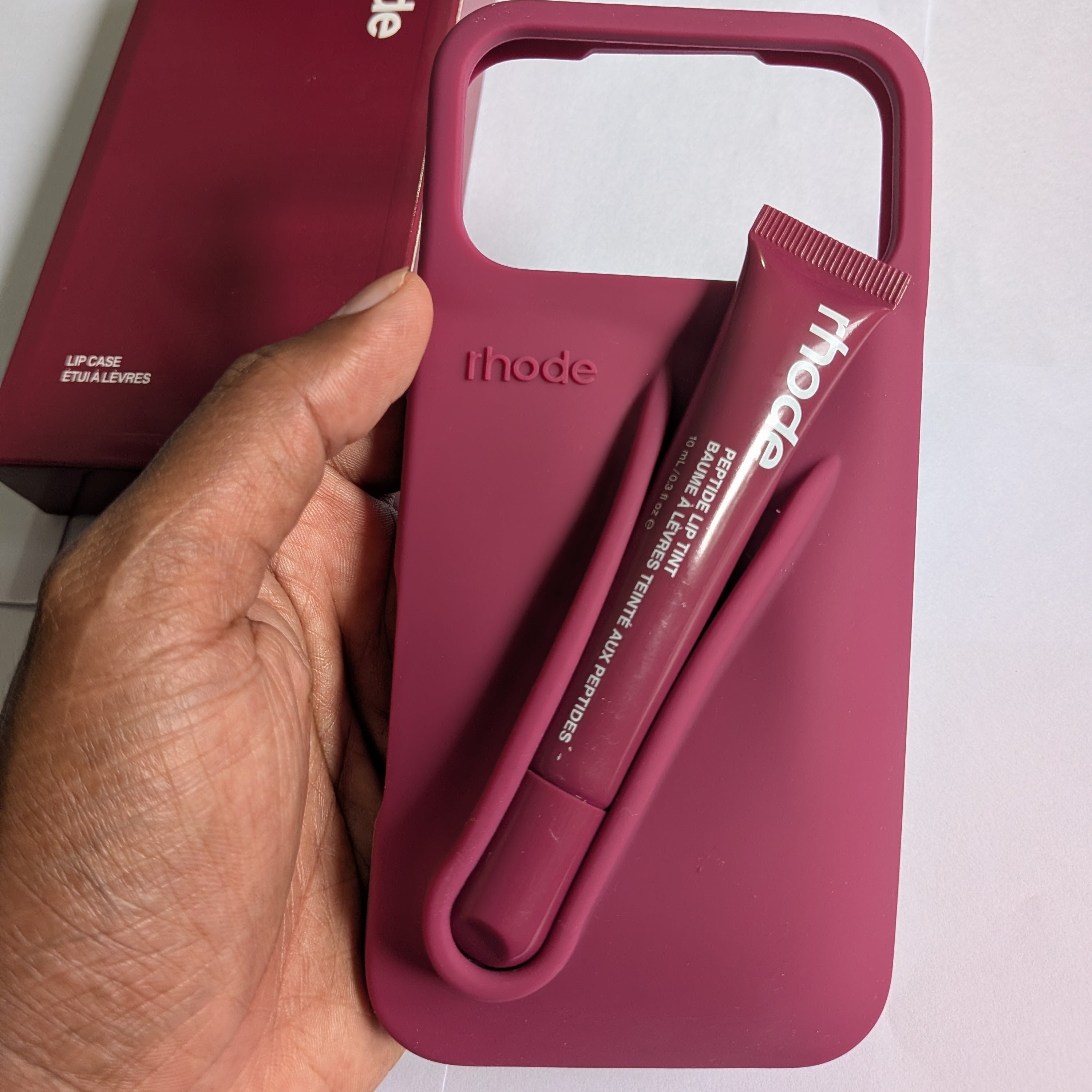 Silicone Lip Case for iPhone - Raspberry Jelly