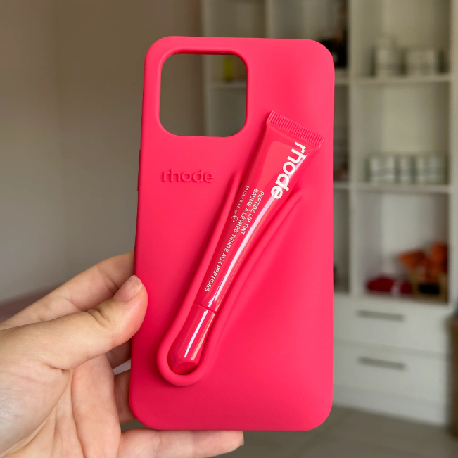 Silicone Lip Case for iPhone - Guava Spritz