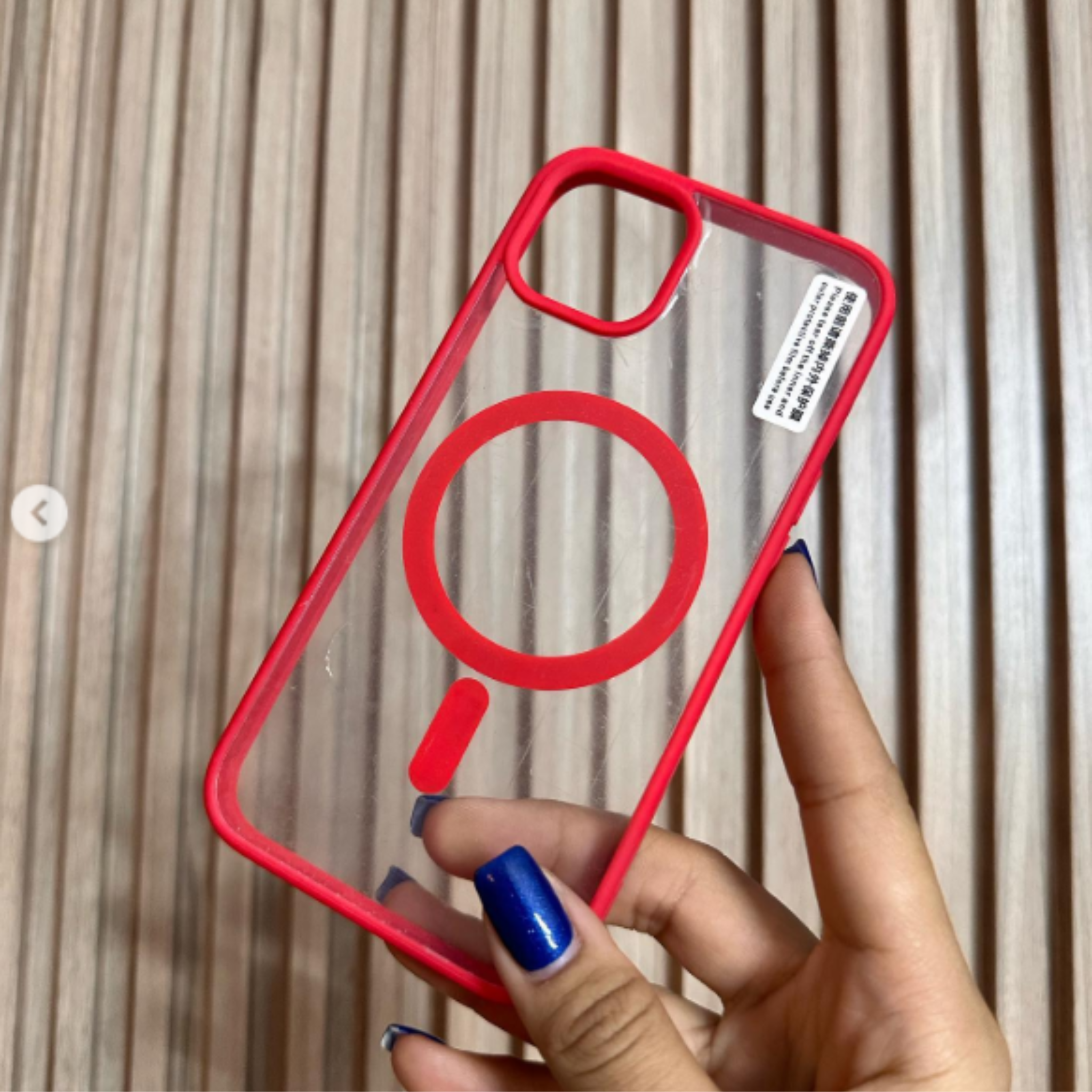 Magcore Clear iPhone Case Red