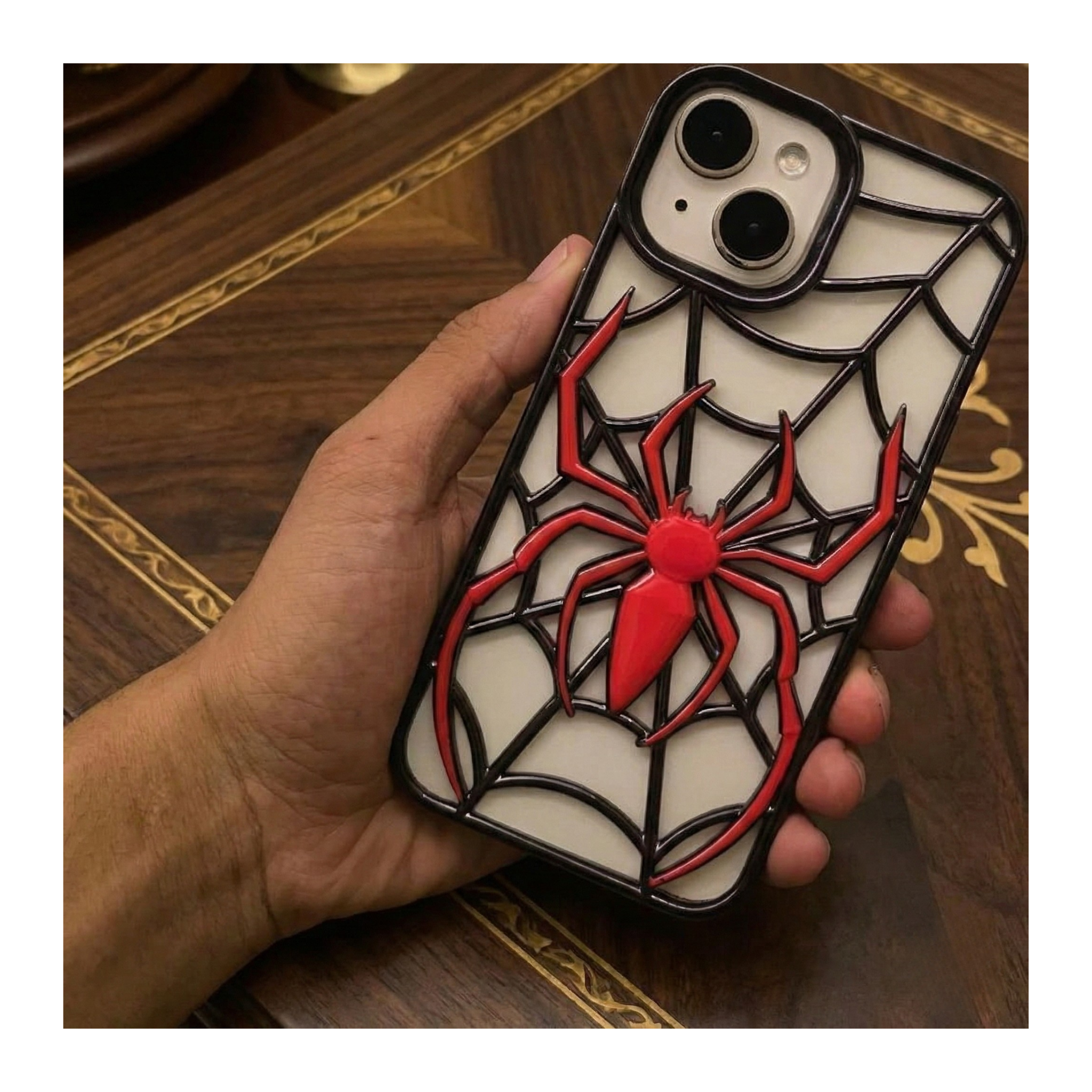 Spider Grid Case Red