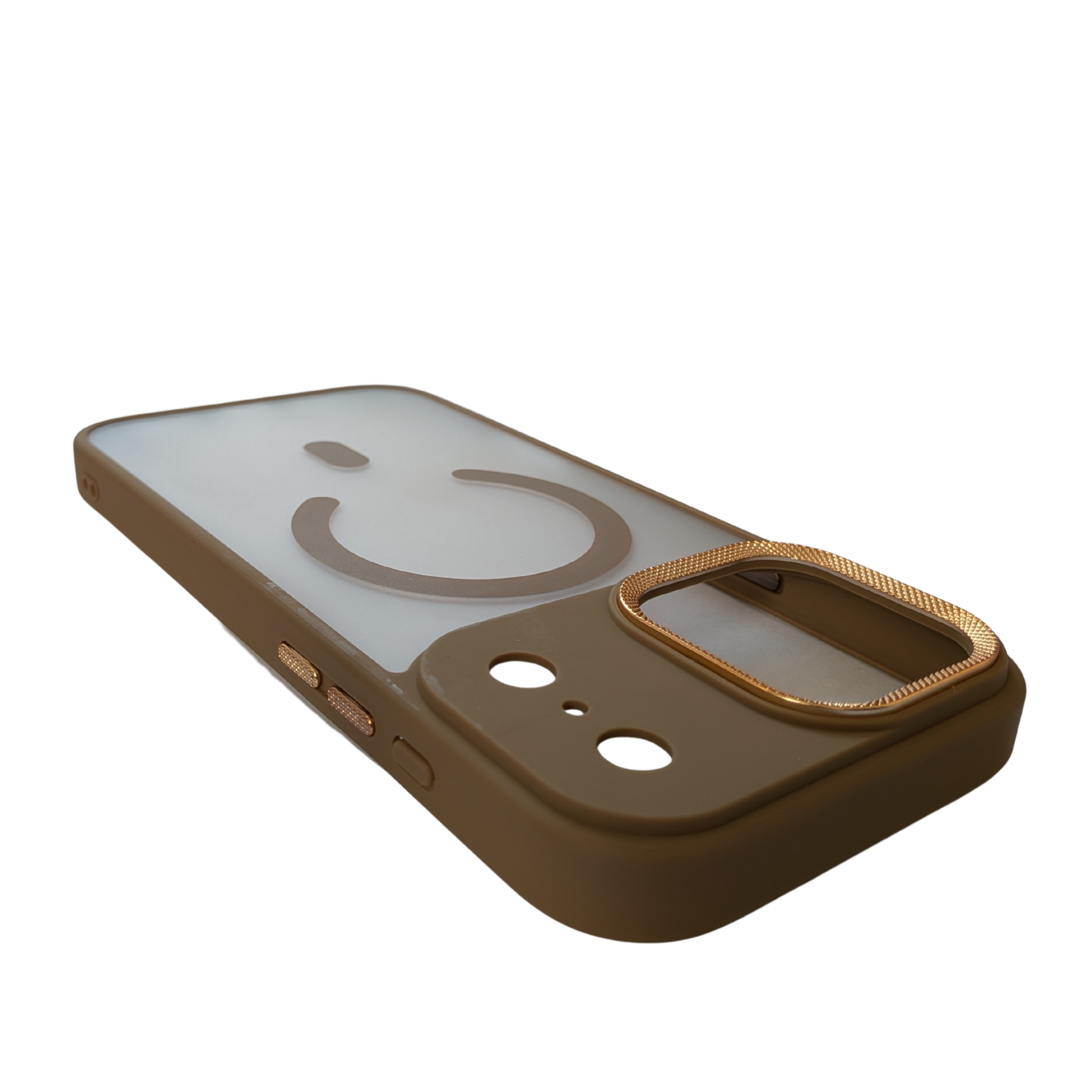 Matte Translucent MagSafe Case Sand Gold