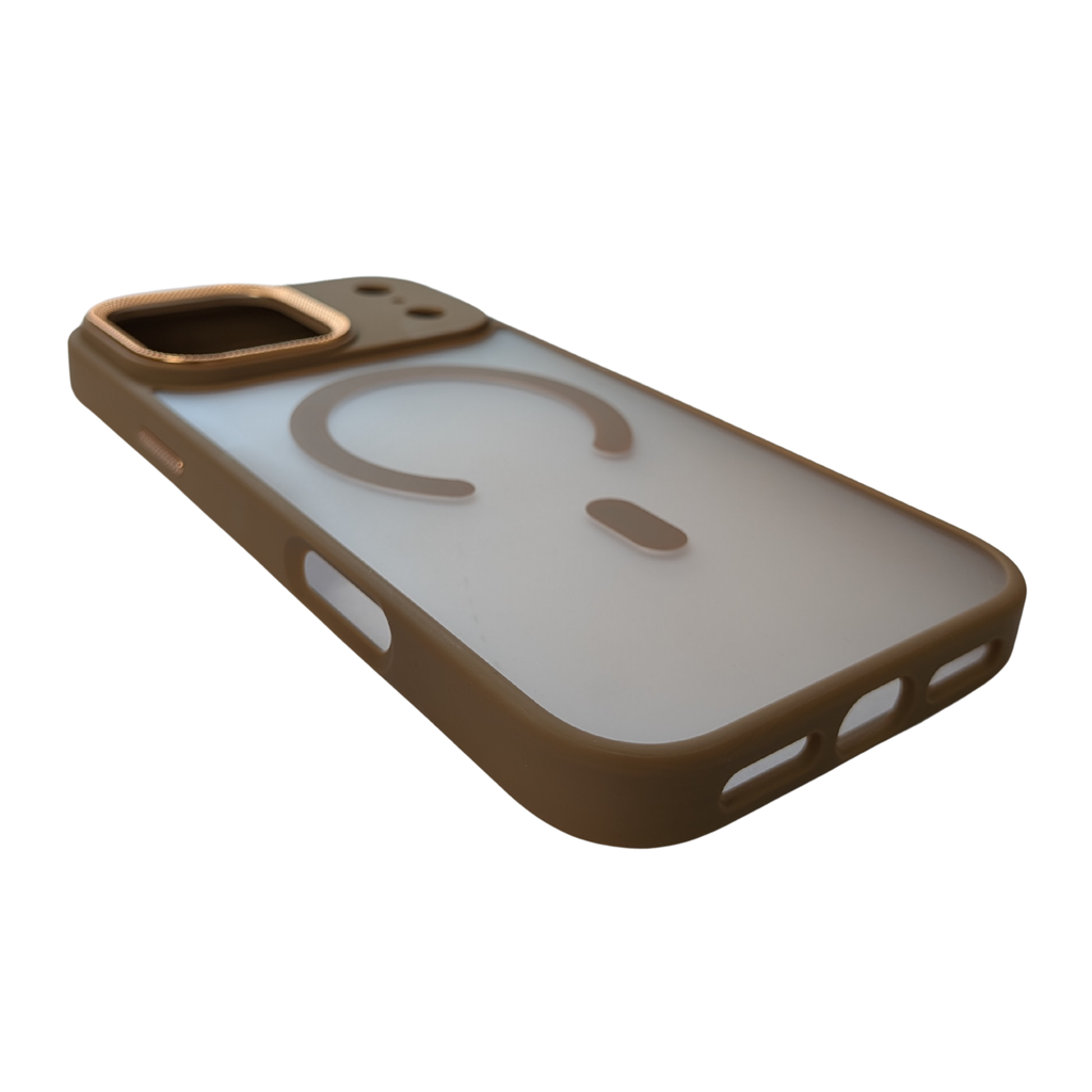 Matte Translucent MagSafe Case Sand Gold