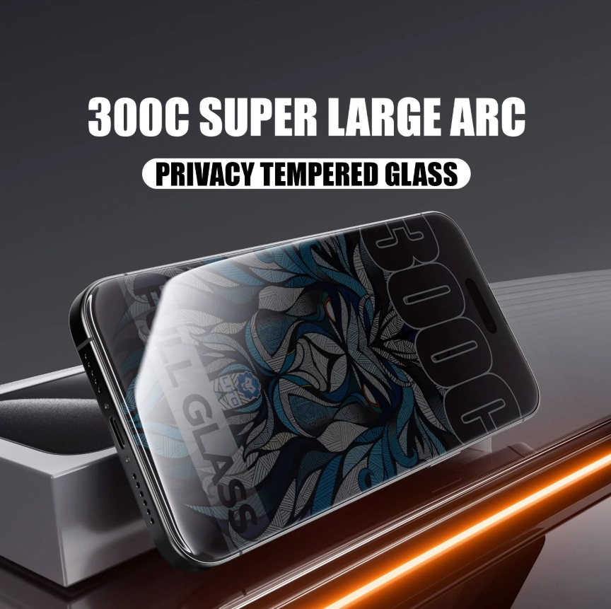 Lito 300c Super Large ARC Privacy Tempered Glass Screen Protector