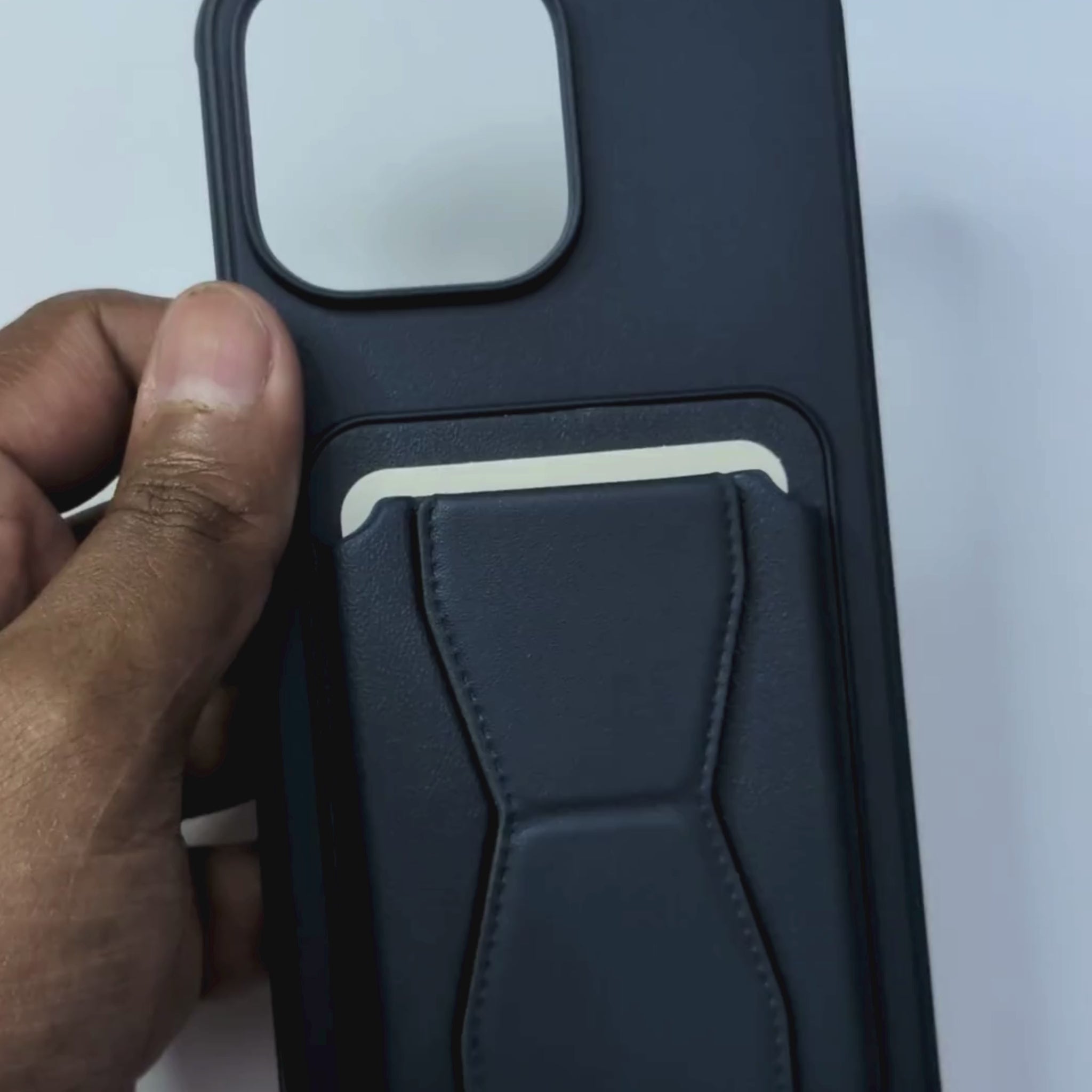 Elite Wallet iPhone Cover Navy Blue