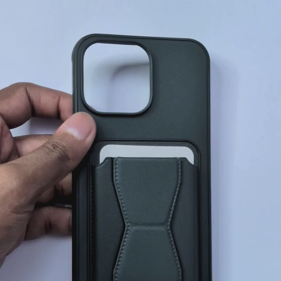 Elite Wallet iPhone Cover Green