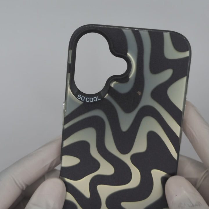 UV Print Cover - Black Swirl